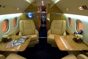 Falcon 900EX Luxury Jet Interior