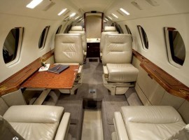 Private Charter Jet - Citation III Interior