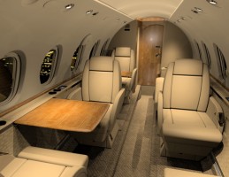 Hawker 800 Private Jet Interior